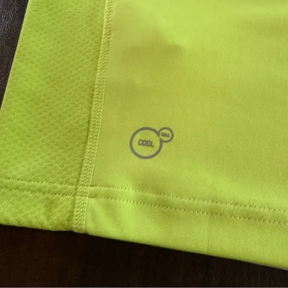 Puma Men's Short Green Blue Striped Dry Cell Button Shirt Sz M - Picture 10 of 12